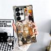 Crying Cats Combine Memes Plating Phone Case For Samsung Galaxy S24 S25 FE S26 Edge S23 Ultra S22 S21 Plus S20 Anti-Fall Airabag