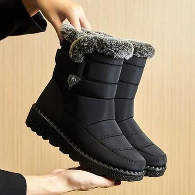 Waterproof Winter Boots for Women New Faux Fur Long Plush Snow Boots Woman Platform Shoes Warm Cotton Couples Ankle Boots
