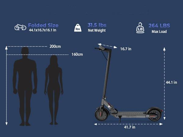 500W Electric Scooter W3C, 34km Range, 7.8Ah, Run-Flat Tires, App Support