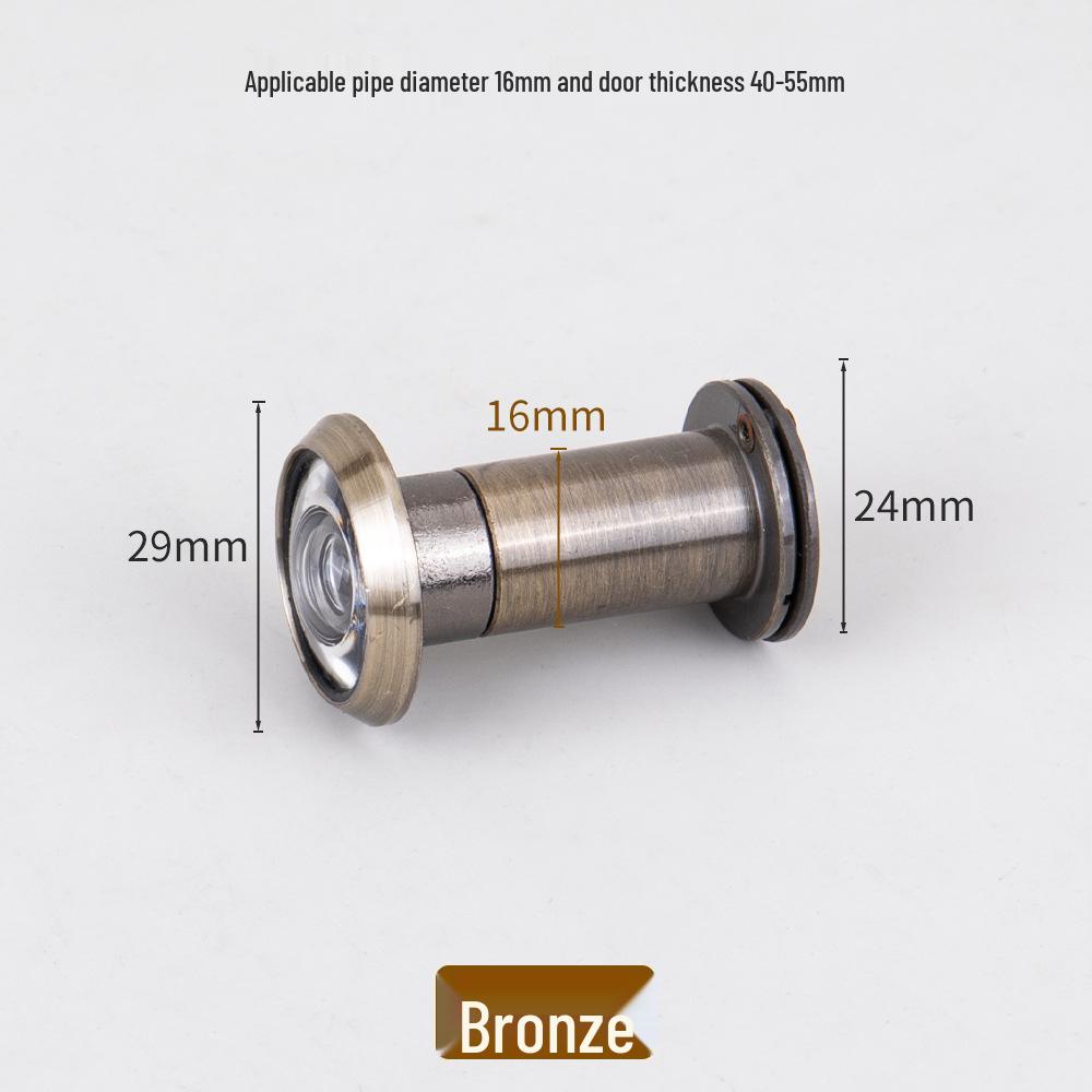 Zinc Alloy Anti-Pry HD Glass Door Peephole for Home Security