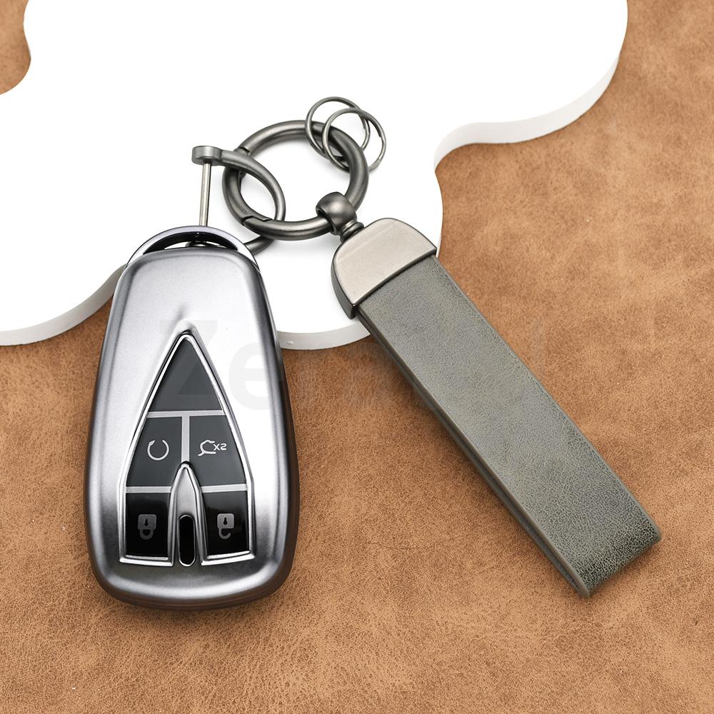 4 Buttons Tpu Auto Keyless Cover Anti-Scratch Key Fob Case Key Ring Fit For Changan Cs55 Plus Cs35 Plus Cs75 Plus Unit Unik Oshan X7 X5