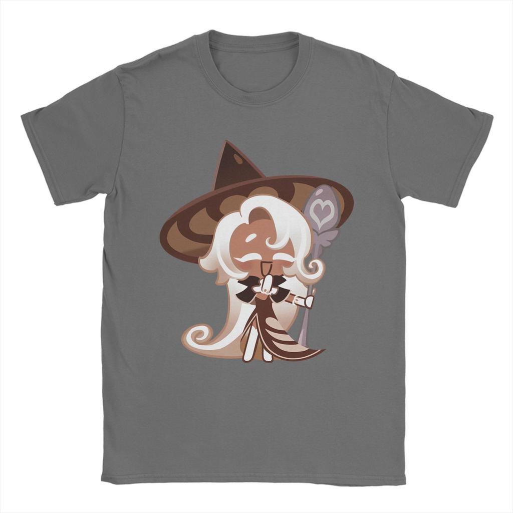 Cookies Run Kingdom TShirt for Unisex Latte Cookie Vintage Pure Cotton Tees Crew Neck Short Sleeve T Shirts Printed Clothes
