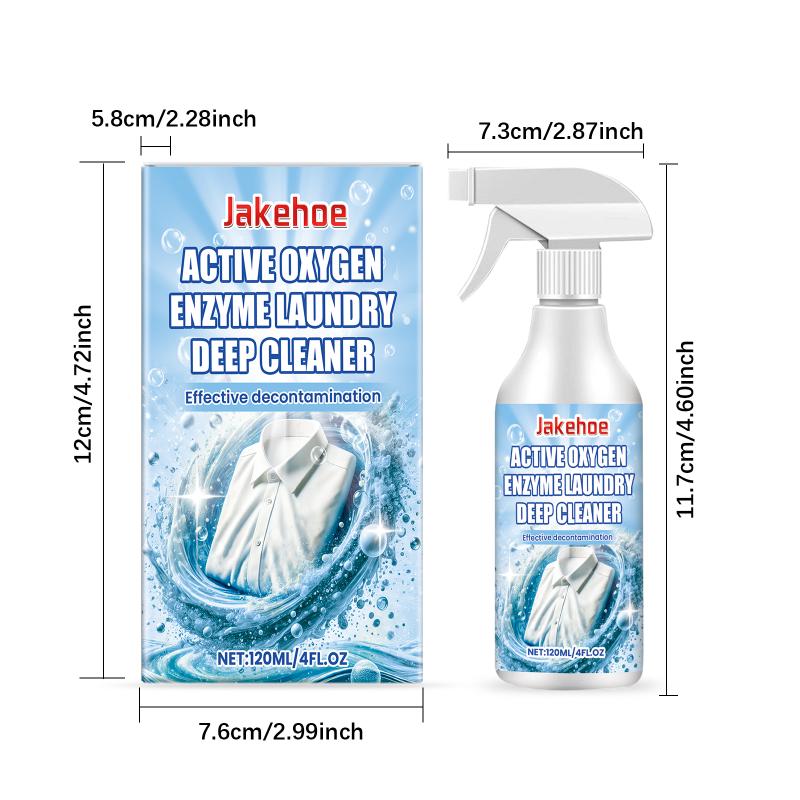 Laundry Stain Remover Spray And Odor Eliminator Enzyme Powered, Removes Coffee, Grease, Makeup, Ink, Wine, And All Odors
