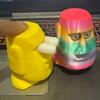 3D Printing Popping Eye Stone Man Stress Relief Toy Super Decompression Desktop Fidget Ornament Gift