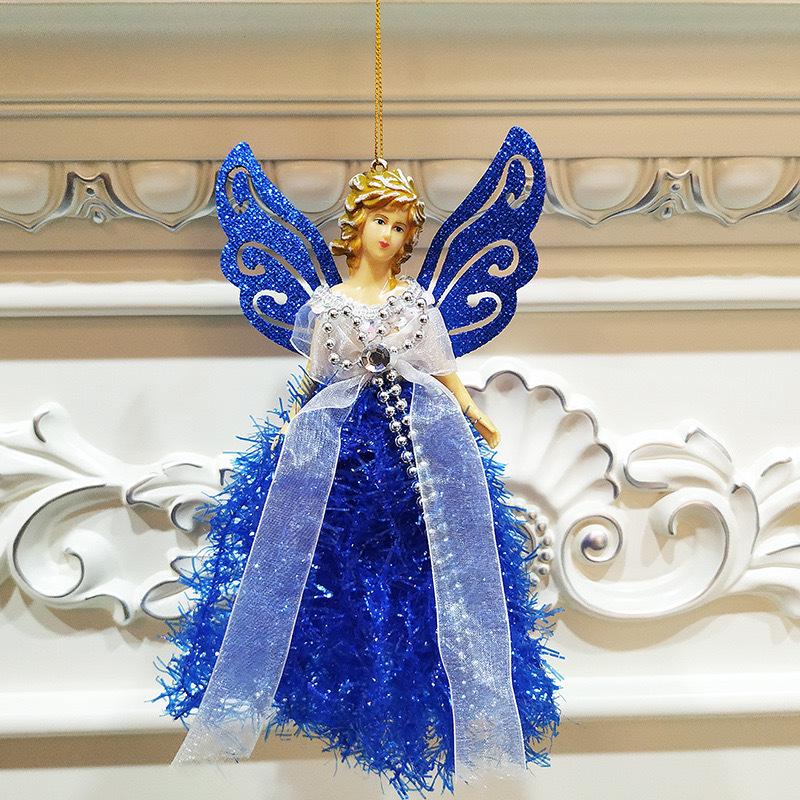 Three-Dimensional Angel Lace Ornament: Creative Christmas Tree Decoration.