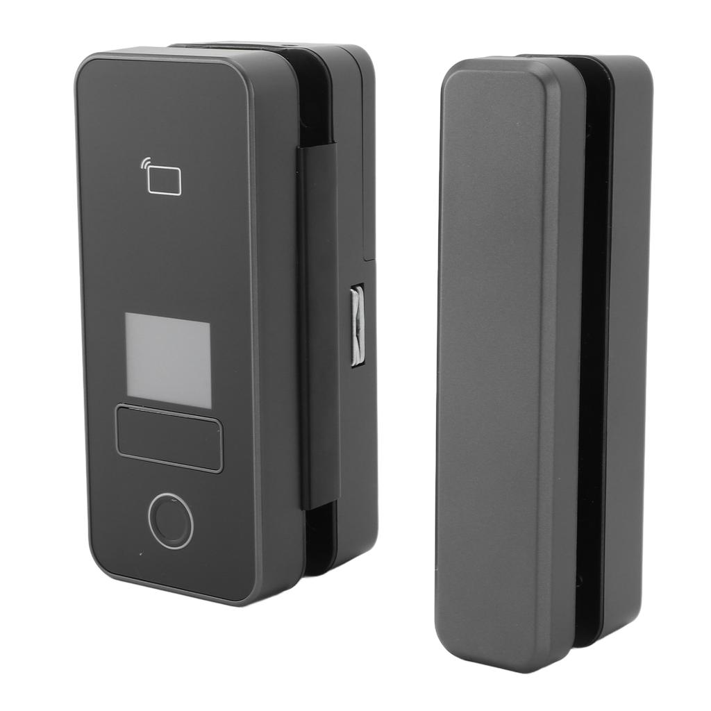 Electronic Glass Door Safety Lock Professional Large Color Screen Glass Door Fingerprint Lock with Keys for Single