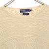 Polo by Ralph Lauren 90s Silk Old Long Sleeve Hand Knit L Beige Men's Used