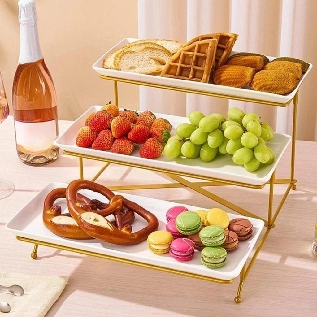 3 Tier Cupcake Stand Dessert Server Display Holder Home Decor Multipurpose Table Set Tiered