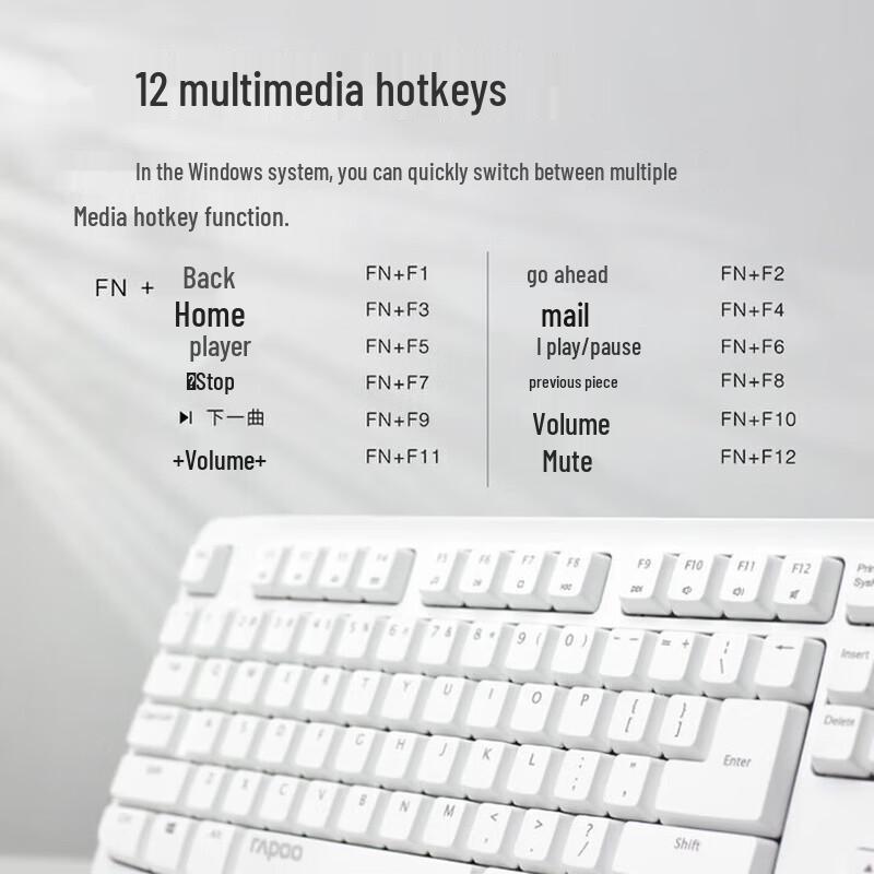 Rapoo X1800Pro Wireless Spill-Resistant Keyboard and Mouse Combo