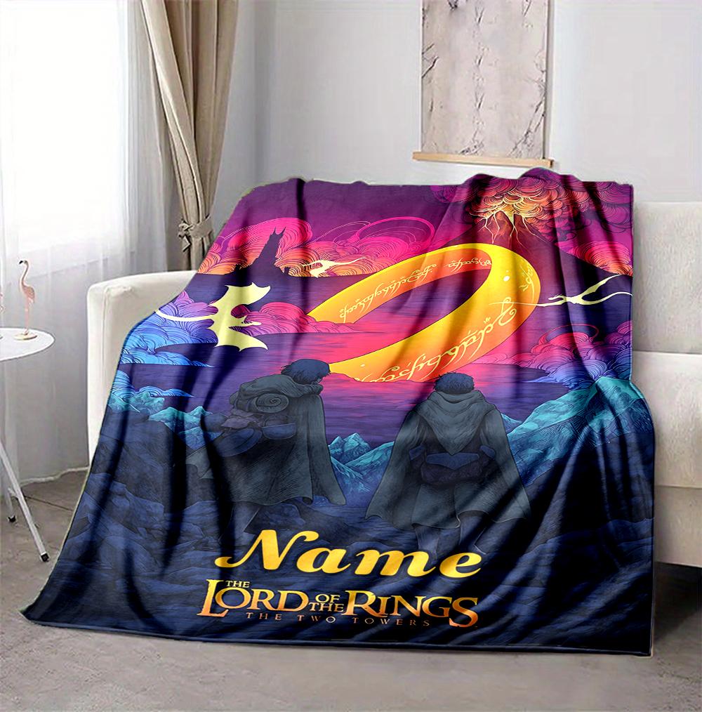 Custom Name Journey Light Flannel Blanket Throw Blanket Soft Warm Sofa Bed home Decor Unique Gift