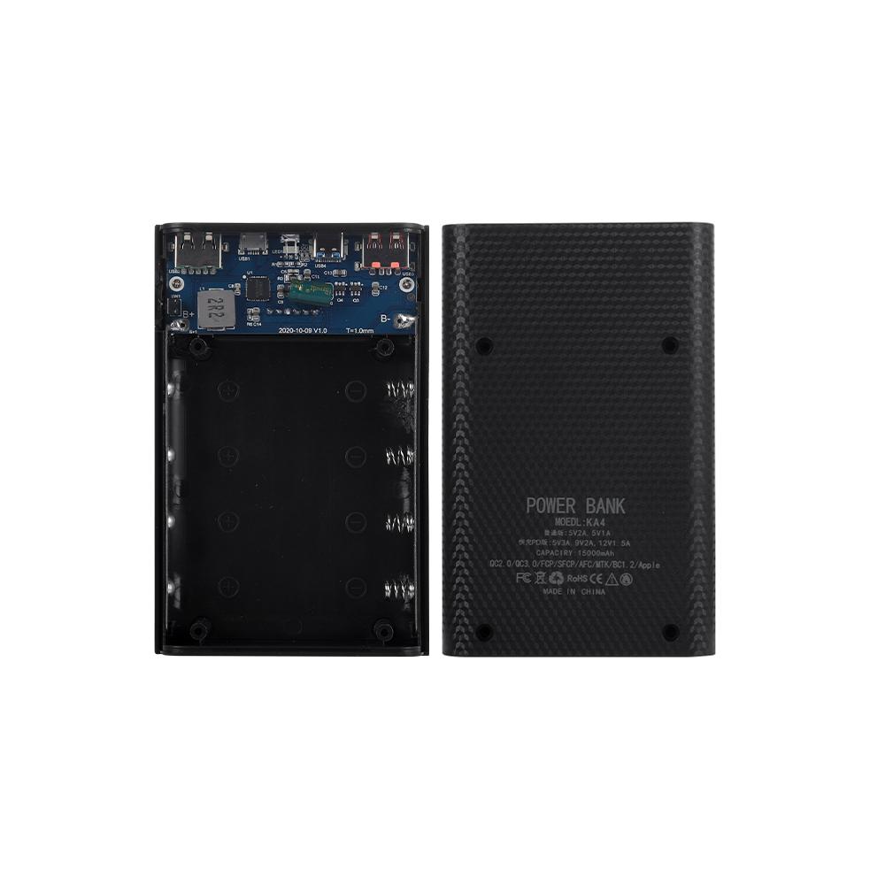 25W 8*18650 Power Bank Cases Battery Holder Portable Dual USB Type C Charge Shell for iPhone Xiaomi Huawei 18650 Battery Cases