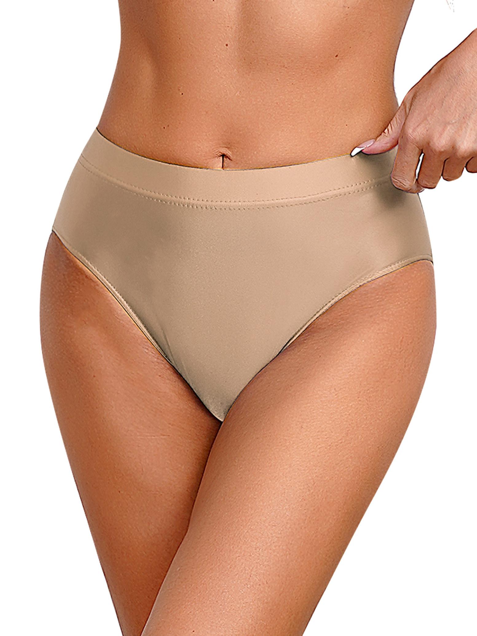 

Женское сексуальное бесшовное бикини с низкой талией, бразильское нейлоновое блестящее нижнее белье XXL кофейный