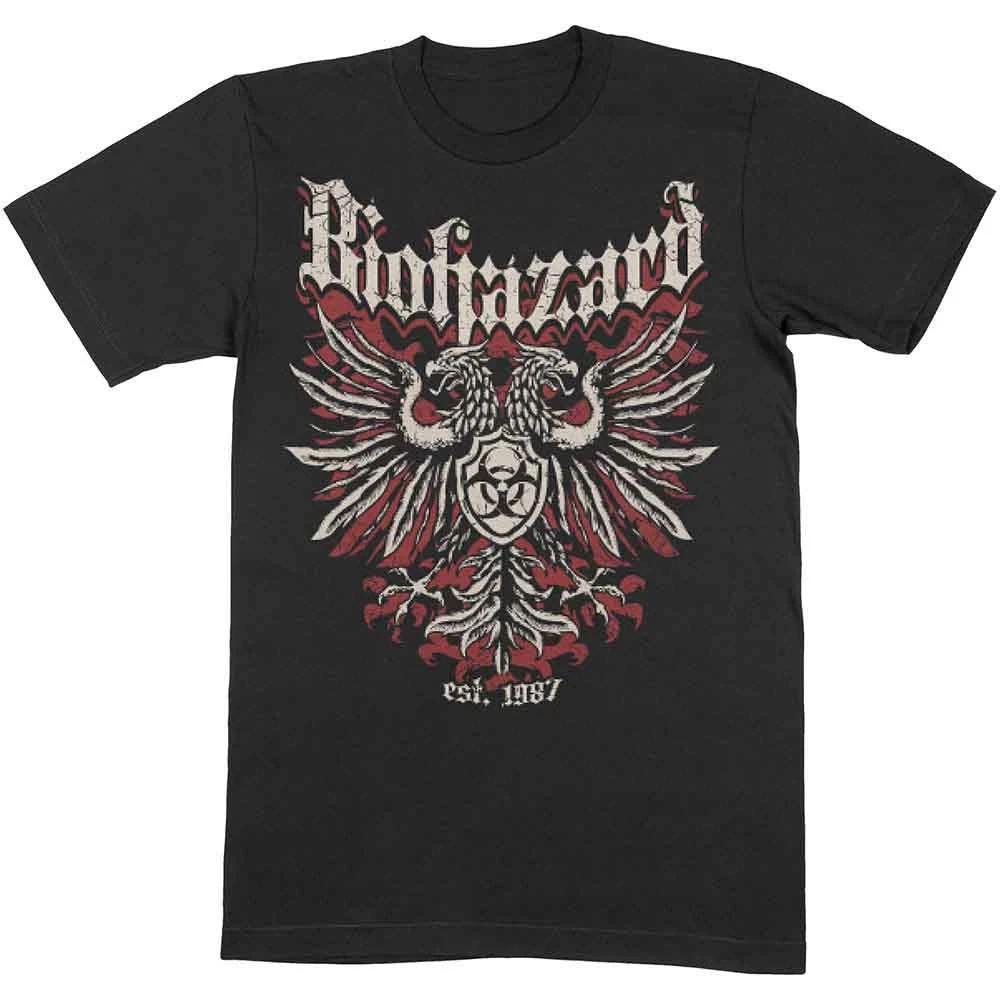 Biohazard Crest offiziell Herren T-Shirt Unisex S