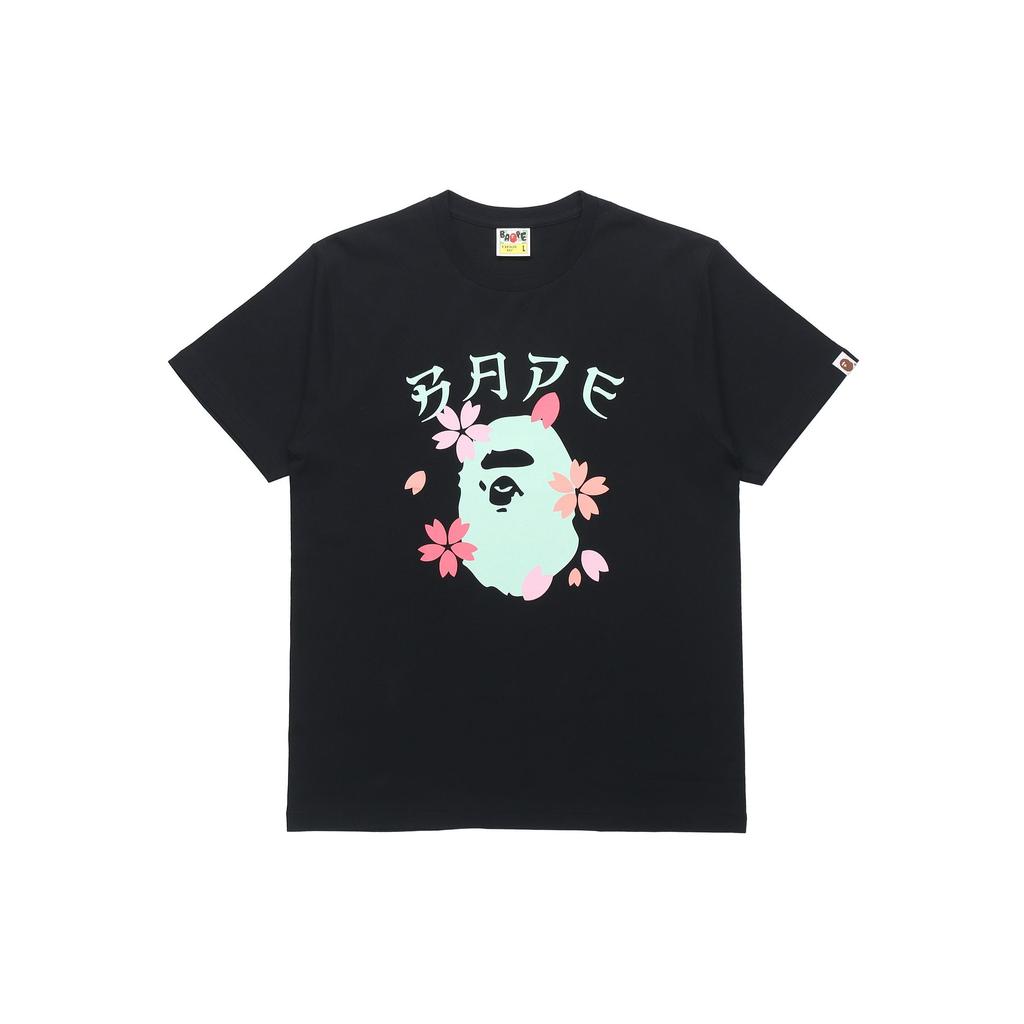 A BATHING APE Head T Shirt Unisex Black 1F20-110-061