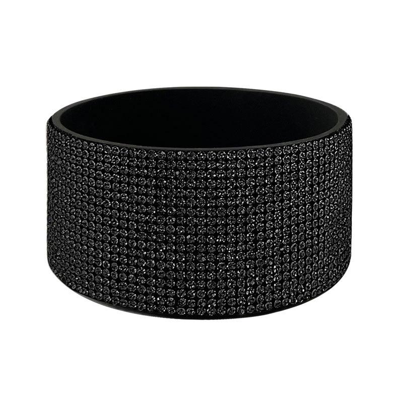 Rhinestone Protective Cover Diamond Anti-slip Cup Lid Bottom Cover Silicone Bottle Cap Cup Accessories Silicone Cup Cover Coaster