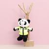 Police Traffic Fire Protection Rabbit Bear Panda Plush Keychain Animal Gift Toy