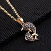 Small Bird Pendant Necklace With Micro-Set Zirconia Unique Design Gold Collarbone Chain For Women