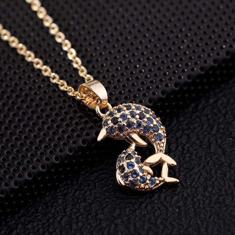 Small Bird Pendant Necklace With Micro-Set Zirconia Unique Design Gold Collarbone Chain For Women