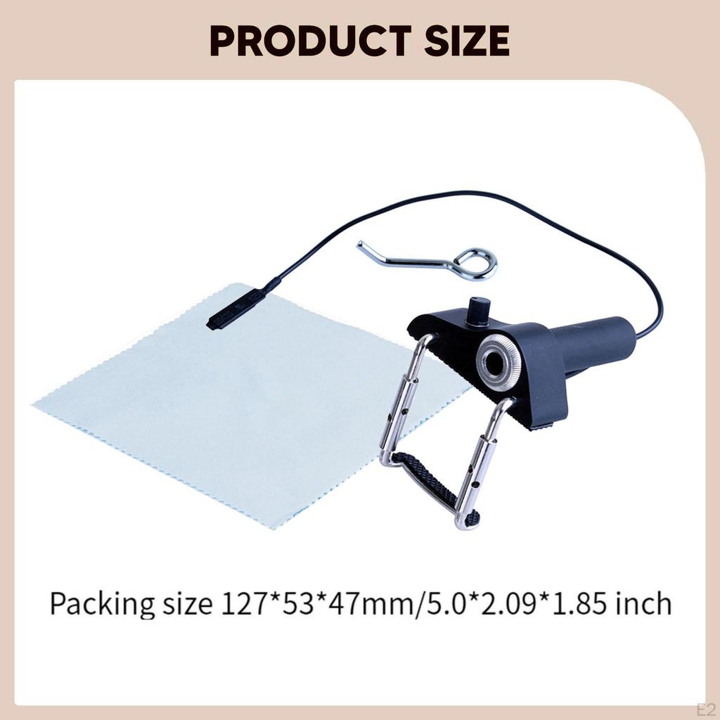 Geigenabnehmer Saiteninstrumententeile Tragbar mit Reinigungstuch Einstellbare Lautstärke für das Studio