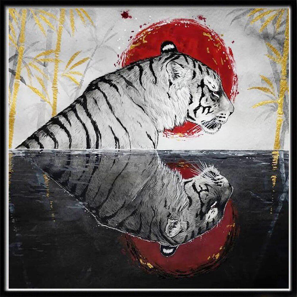 5D-Diamantmalerei zum Selbermachen, Tierserie, handgefertigt, voller Diamant, Strass bestickt, Mosaik-Gruppenbox, Heimdekoration, Geschenk