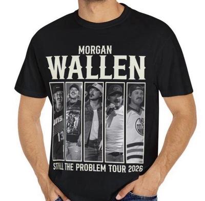 Morgan Wallen Still The Problem Tournée 2026 Merch T-shirt Personnalisé Unisexe Taille S-3XL