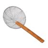10-Inch Extra Large Stainless Steel Wire Skimmer with Wooden Handle
