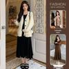 Autumn/Winter 2025 Maternity Two-Piece Set: Fishtail Skirt & Petite Knit Top
