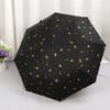 Women's Folding Umbrella for Both Sunny and Rainy Weather, with Heart Print, Fully Automatic, Thickened, Sun Protection, Uv Protection, Sunshade