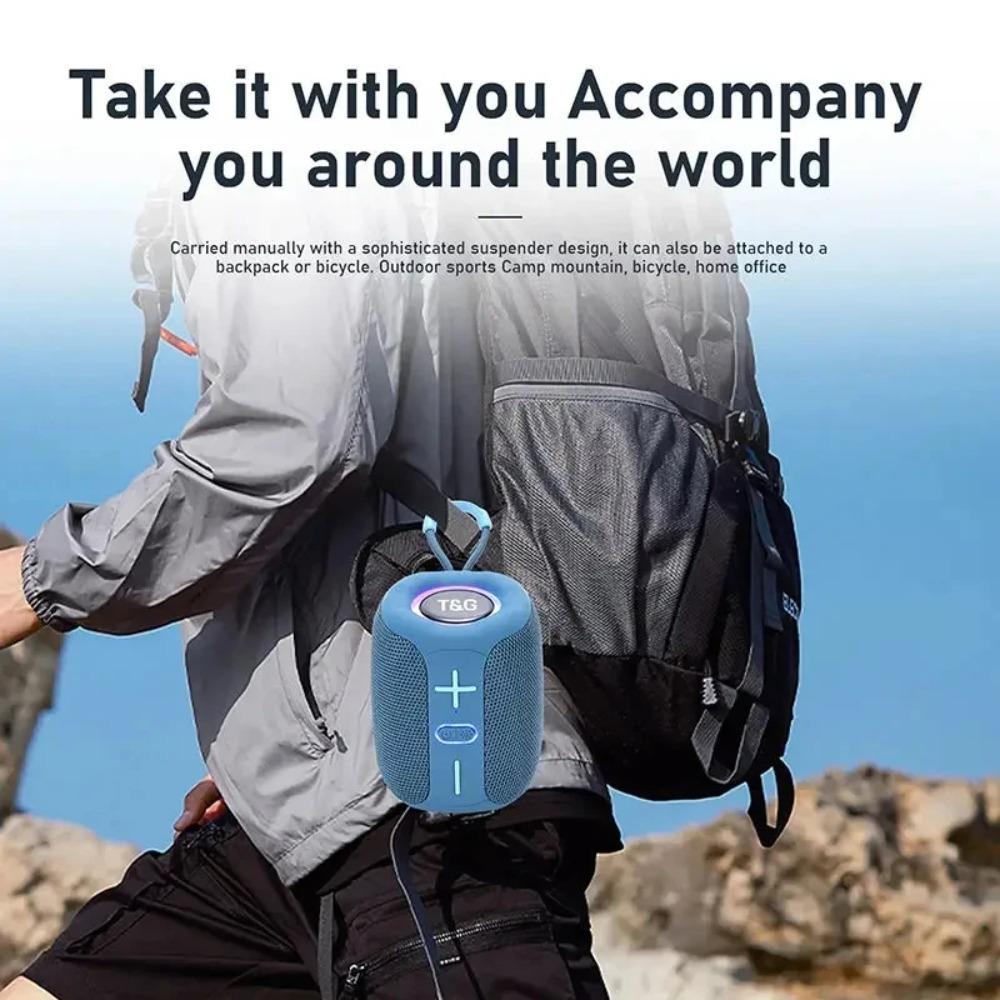 Small Handheld Speaker Bluetooth Portable Sound Box Music Wireless Subwoofer Mini Radio FM Woofer Bass Computer PC TV Small Audio