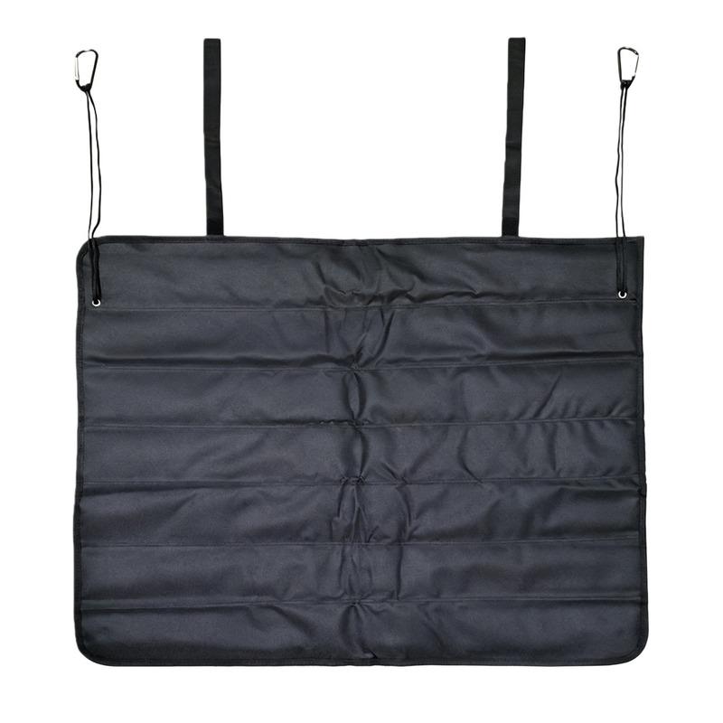 For Sedans For Trucks Pet Cargo Cover Foldable Pet Mat For Pet Travel Black 600D Oxford Cloth Easy Tallation