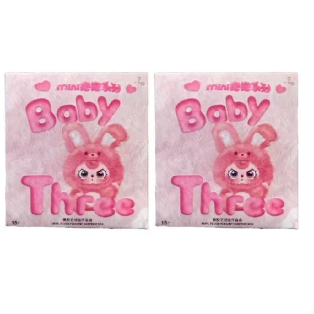 Baby Three Mini Hug Series Vinyl Face Plush Pendant Blind Box Mini Hanging Toy Trend Surprise Box Student Gift Cute Collectible