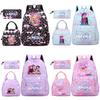 Set da 3 pezzi/set Zaino Stampato Anime K-pop Borsa a Mano Astuccio per Matite per Studente Adolescente Ragazza Ragazzo Cartella Scolastica Zaino Grande Capacità Borsa da Viaggio Regalo per Bambini
