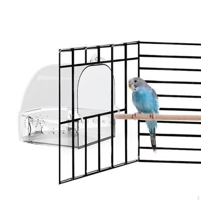 Vogelbad zum Aufhängen, kein Auslaufen, Käfigzubehör, Käfig-Papageien-Badewanne, Badewanne für Haustiervögel