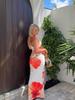 European Style 2026 Elegant Strapless Slim Fit Long Beach Dress