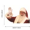 Waterproof Realistic Santa Claus Sticker Christmas Car Window Glass Decal Decoration Ride With Santa Funny Christmas Window