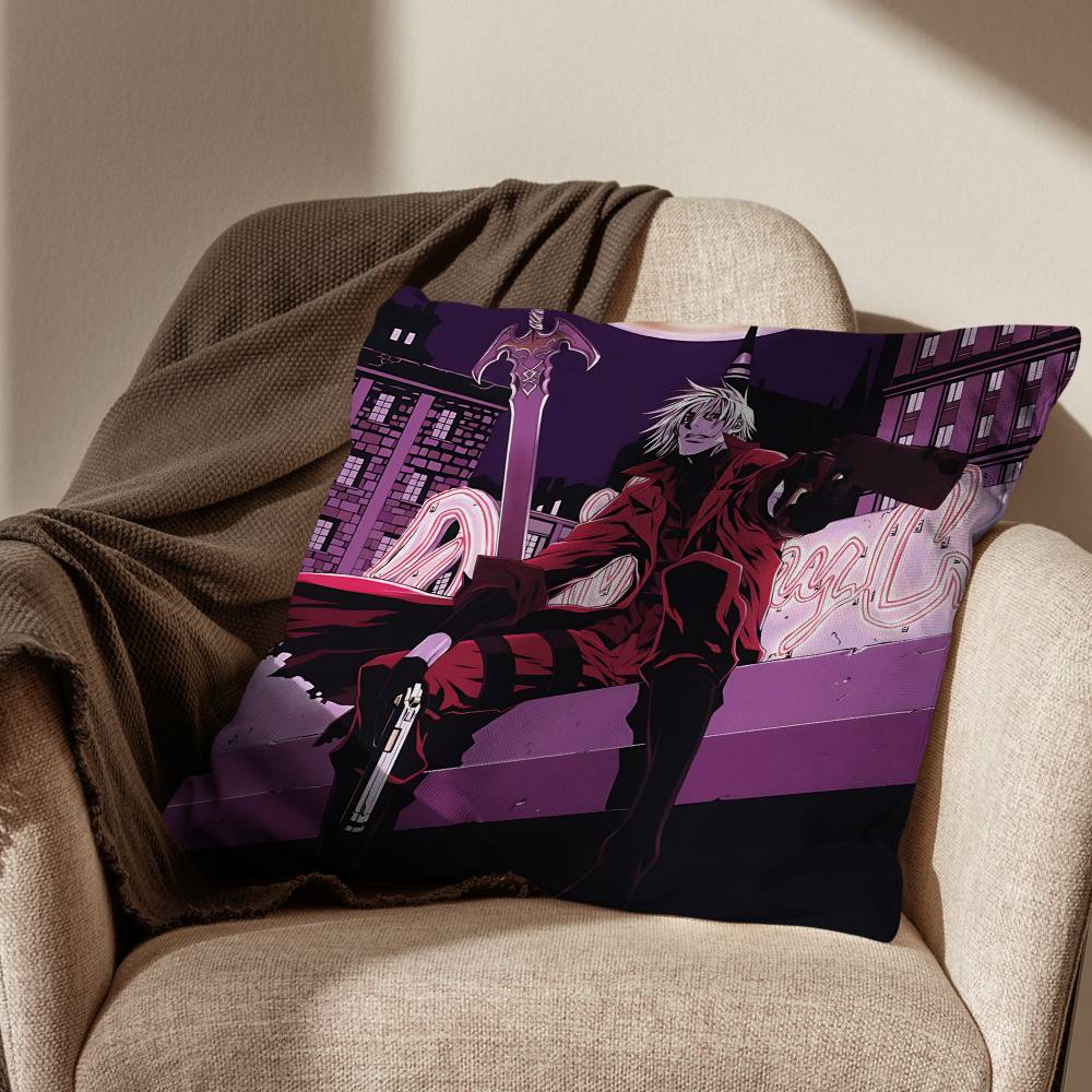 Cool Devil May Cry Game DMC Cushion Cover Suitable For Sofa Car Bedroom Office Cushions Decorative Pillow Case