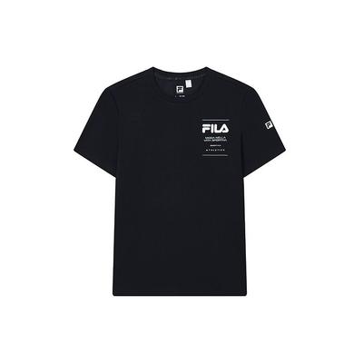 Athletics Letter Logo Round Neck Short Sleeve T-Shirt SS22 Men T-Shirt Dark-Blue A11M221104FNV