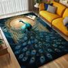 Peacock Fantasy Living Room Nonslip Area Rug Soft Carpet For Bedroom Game Playroom Sofa Office Home Decor Doormat Christmas Gift C9301541