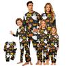 Family Matching Halloween Printed Pajama Set, Long Sleeve Top and Pants for Mom and Kids