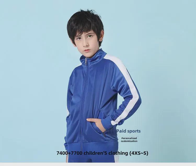 Unisexové fotbalové tréninkové soupravy - S dlouhým rukávem, Jednobarevné sportovní bundy pro dospělé a děti, Ideální na jaro a podzim