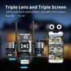 9MP HD Outdoor Wireless WiFi Security Camera with Triple-Lens System
