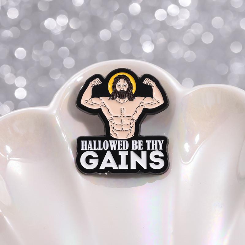 Cartoon Playful Character Brooches Charming English Letter Pins High Quality Alloy Fashion Accessories All For