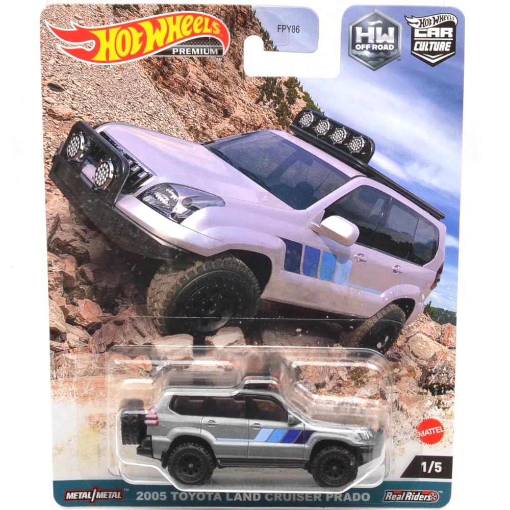 MATTEL 164 Scale “Car Culture F Case” “Off-Road - 2005 Toyota Land Cruiser Prado” FPY86-959F-01 синий