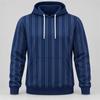 Herren Kapuzenpullover mit Grafikstreifen 3D-Druck Polyester Langarm Lässiger Hoodie Pullover mit Kordelzug und Fronttasche