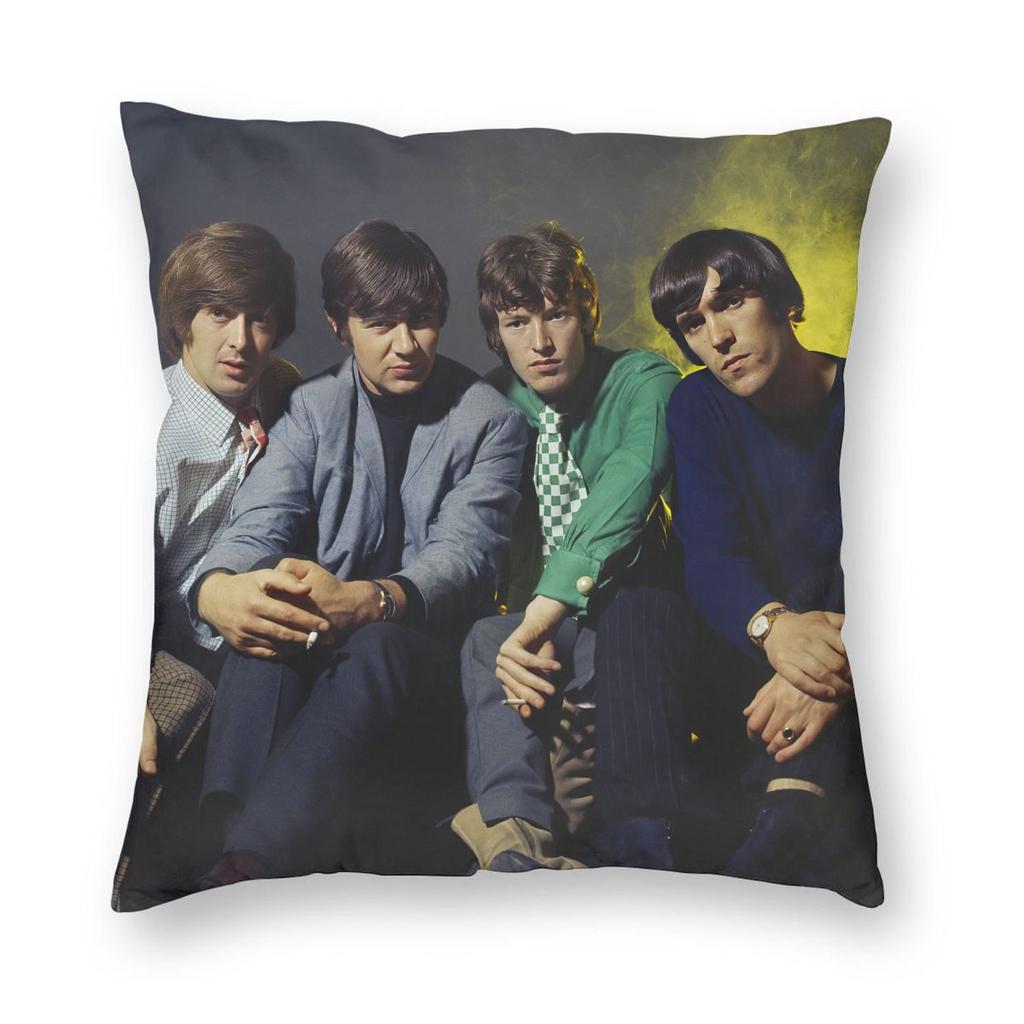 O-Oasis Rock Band Pillowcase Printing Polyester Cushion Cover Decorations Throw Pillow Case Cover Home Zippered 45X45cm