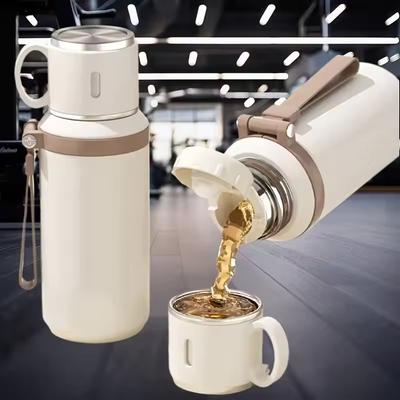 600ml Nerezový Hrnček na Kávu Cestovný Termohrnček Nepriepustná Termoska Hrnček na Čaj Kávu Kancelársky Obchodný Štýl Termoska