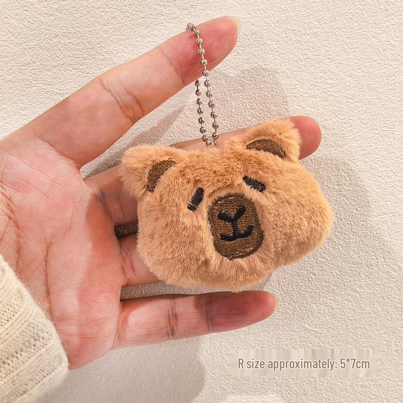 Year of the Sheep Lamb Keychain: Cute Plush Pendant for Students' Bags
