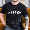 T Shirt Men Summer T-shirt Evolution of Ball Funny Billiards Men's Funny Tops Fashion Tees Homme Brand Unisex Tshirts Clothes