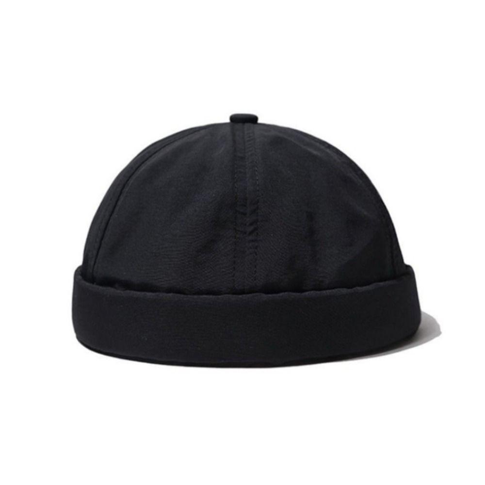Quick Dry Brimless Hat Lightweight Daily Beanie Mesh Beanie Docker Cap Sailor Rolled Cuff Harbour Hat Casual Skullcap