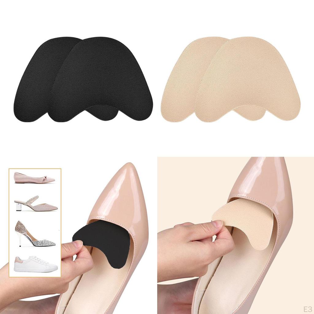 2 Pieces High Heel Shoes Filler Forefoot Toe Front Non Slip Unisex Cushion for Pumps Flats